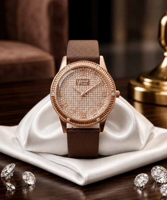Ladies Luxury Rose Gold Watch